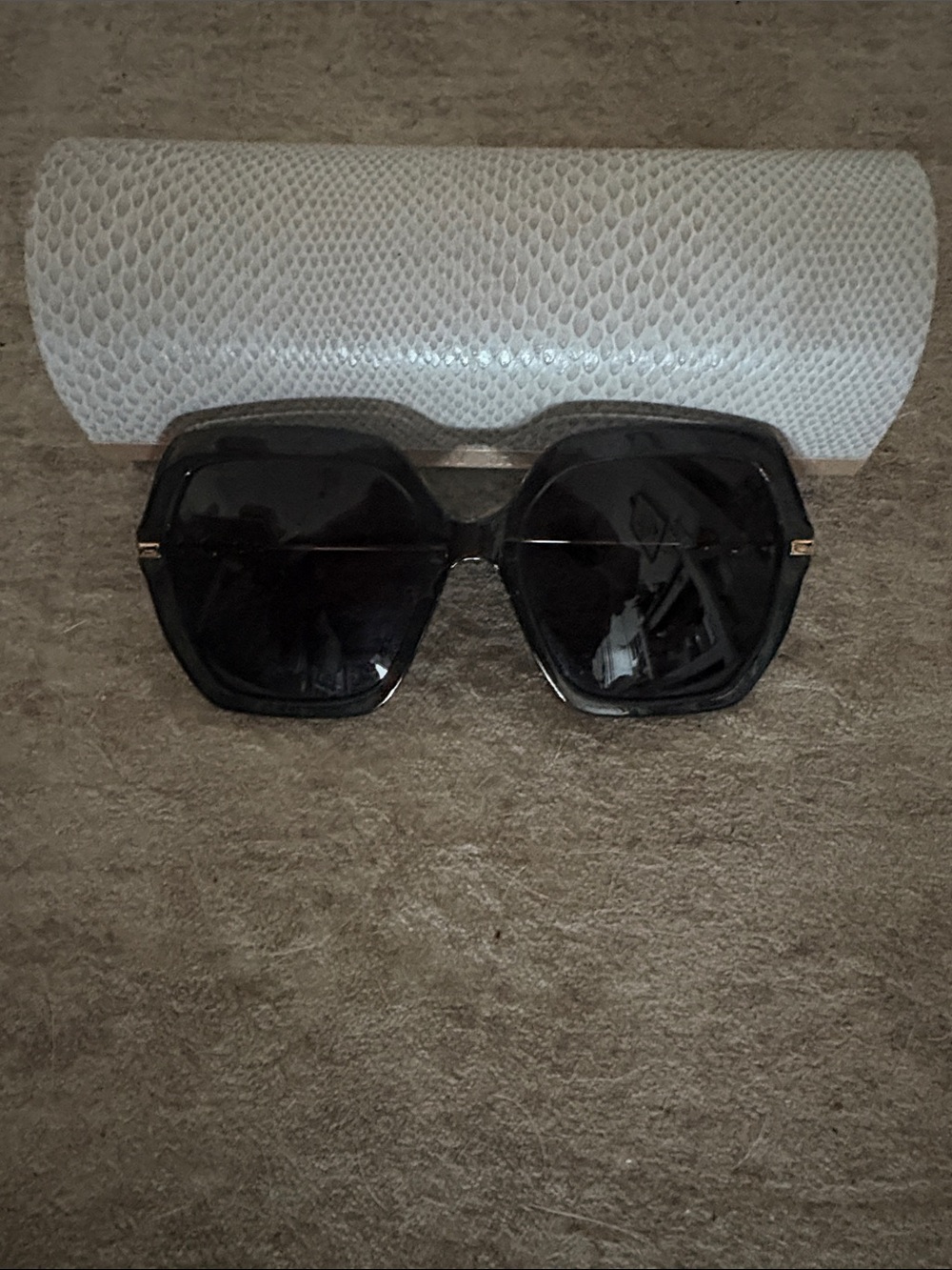 Black Oversized Square Sunglasses - Brand: Jimmy Choo